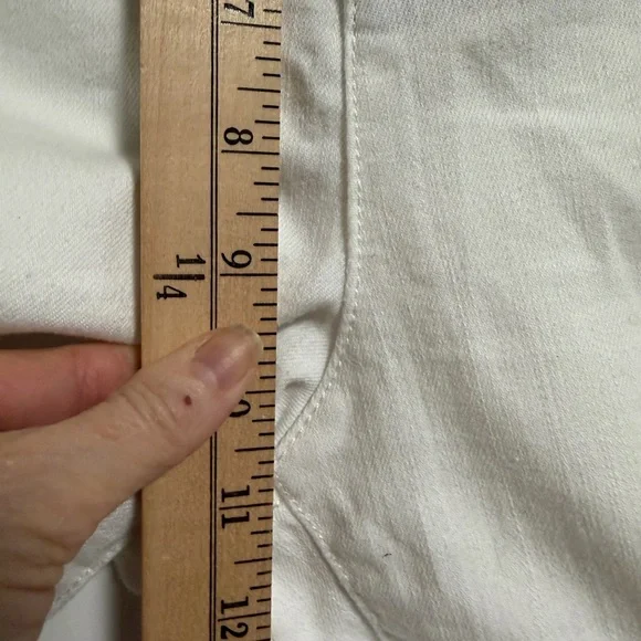 Talbots Simply Flattering White Denim Pants - Picture 16 of 16